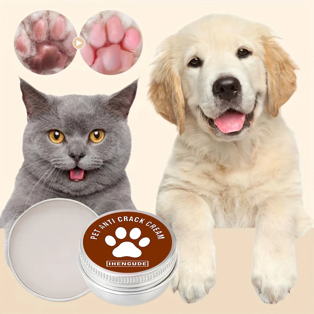 Unguento per zampe di animali domestici, unguento delicato idratante per zampe e naso di cani, facilmente assorbibile, previene il contatto con superfici calde, utilizzabile tutto l'anno.
