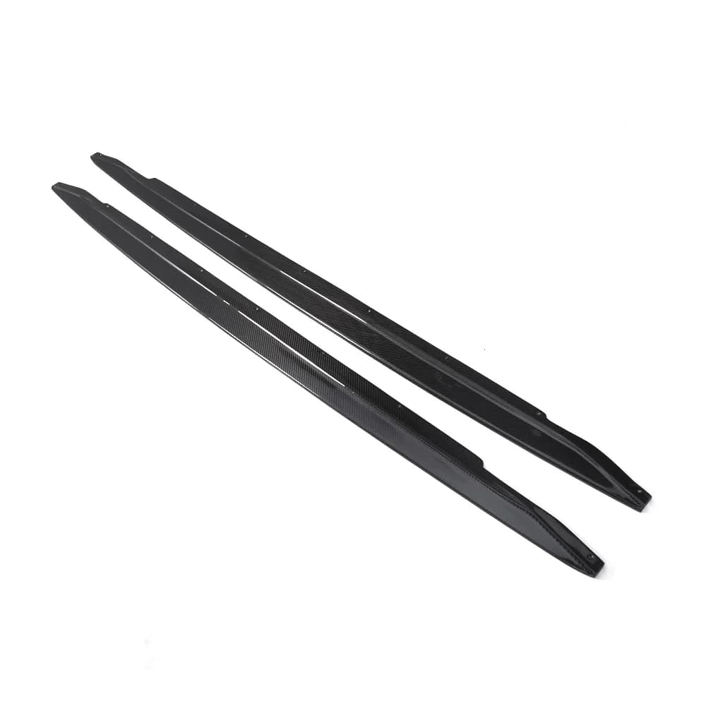 Per M4 G82 G83 2021+ Set di Minigonne Laterali in Fibra di Carbonio Secco a Doppia Faccia Stile SKD con Estensione Pannello Sottoporta