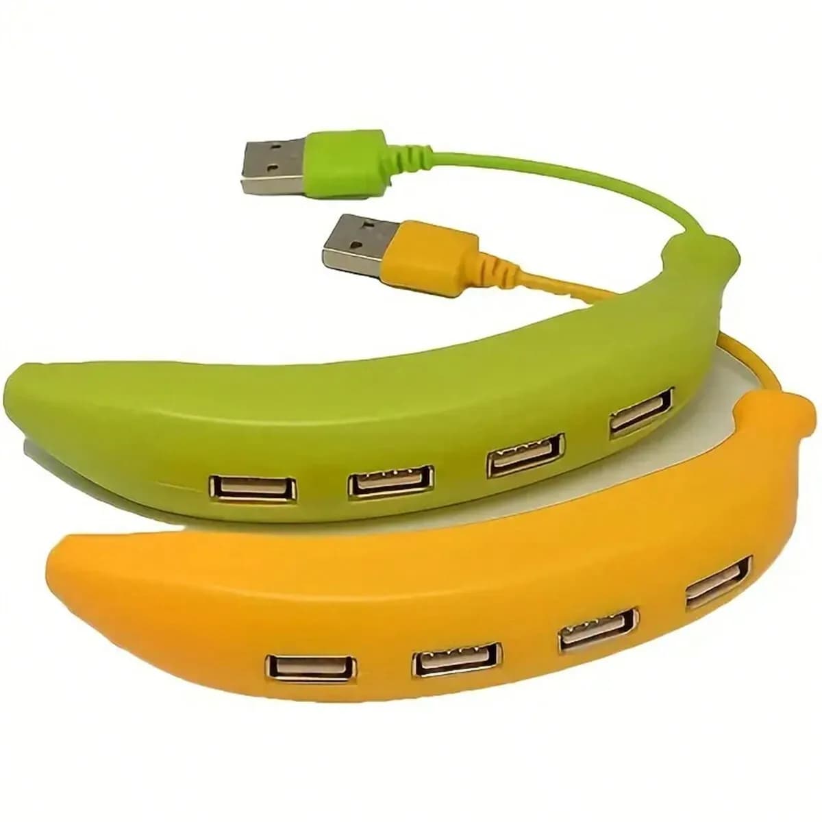 Hub USB 2.0 a forma di banana, splitter USB a 4 porte, estensore per laptop, X-Box, chiavetta USB, HDD, console, stampante, fotocamera, tastiera