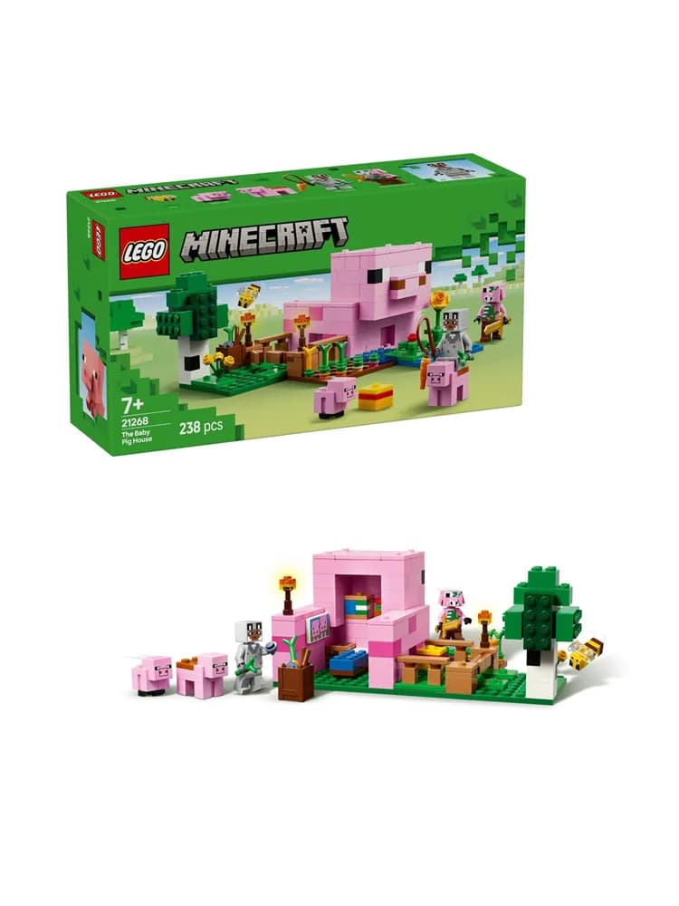 Lego 21268 Pig Baby House Minecraft Serie 2025 Nuovi blocchi educativi per bambini