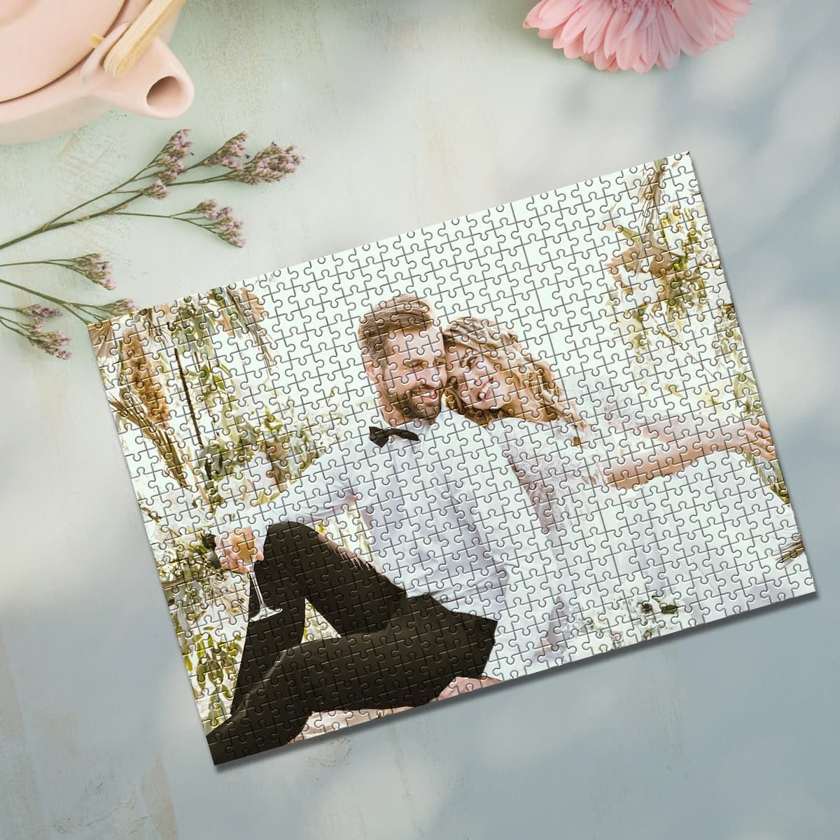35/300/500/1000pcs Personalized Custom Photo Puzzle wedding photos Education Puzzle Toy wooden Puzzle