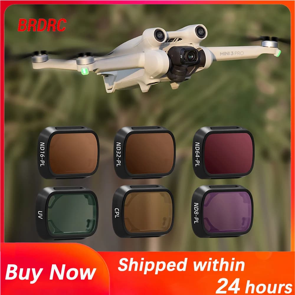 Filtri per lenti per DJI Mini 3/3 Pro Drone Gimbal UV CPL ND8/16/32/64 PL Set di filtri Lente in vetro ottico Drone Fotografia Accessorio