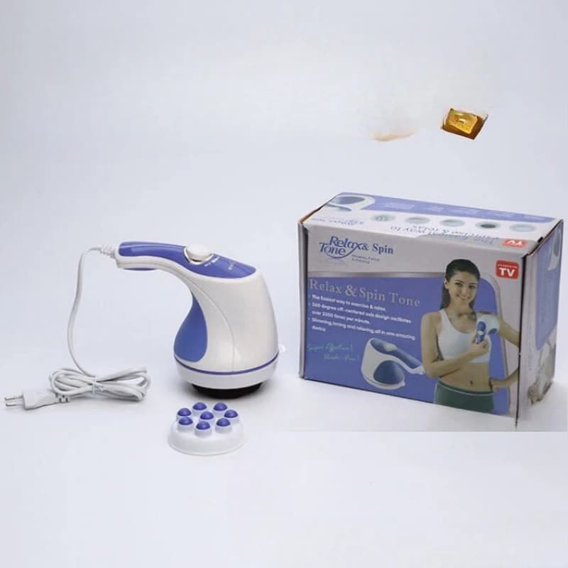 Mini Electric Full Body Massager, Silent Vibration Slimming Massage Gun for Pain Relief & Muscle Relax, USB Rechargeable
