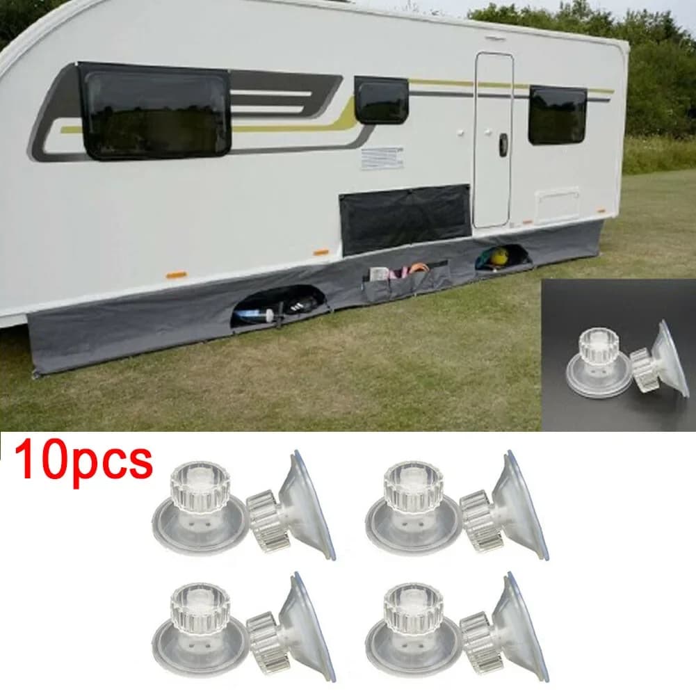 10 pezzi tende da sole ad alto impugnatura ventosa cuscinetti di fissaggio caravan camper organizzatore con ganci di segnalazione accessori per teloni da campeggio per auto