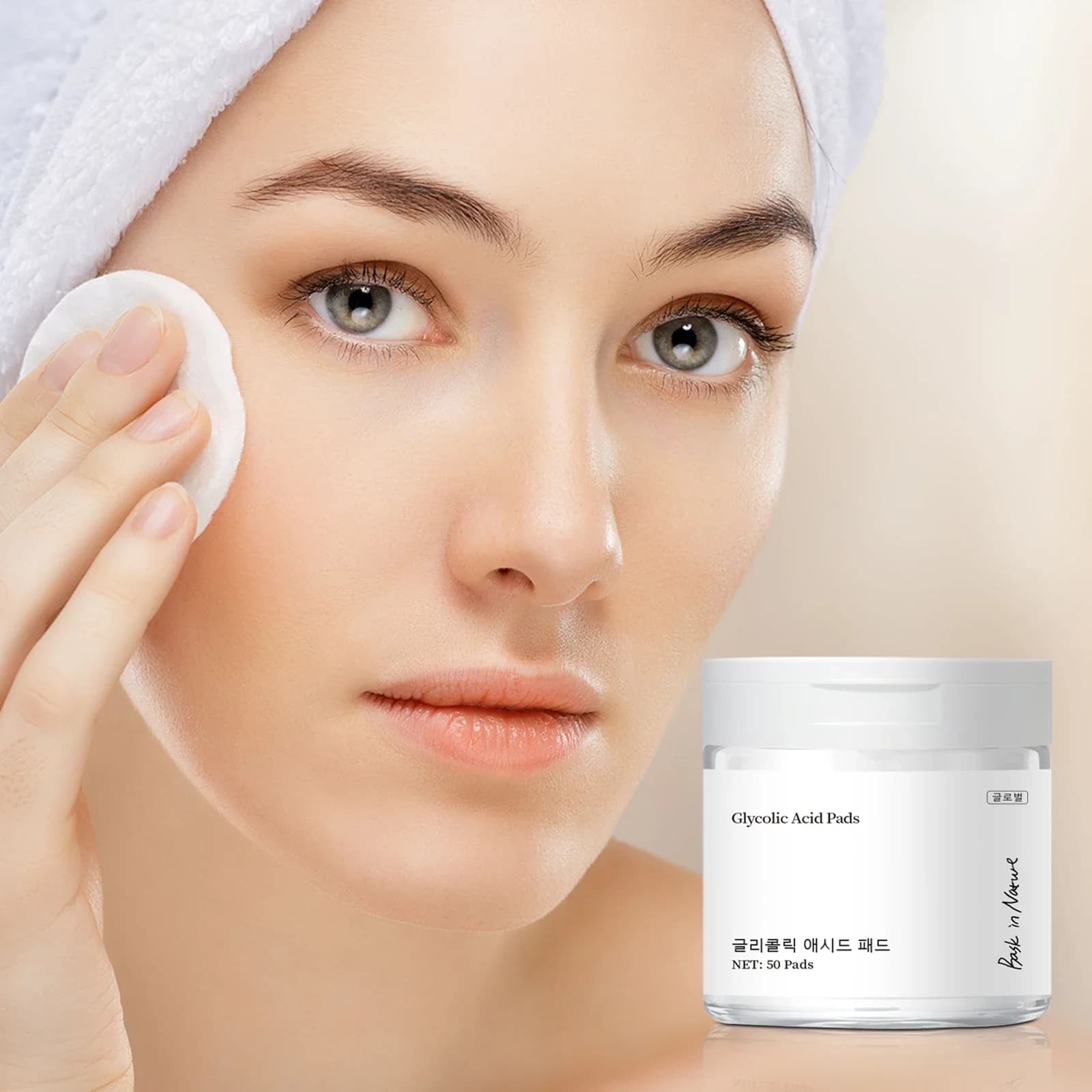Dischetti di cotone acido Esfoliante per il viso Trucco Restringimento dei pori Rimozione del massaggio Peeling della pelle morta Spugna per il lavaggio del viso della pelle liscia