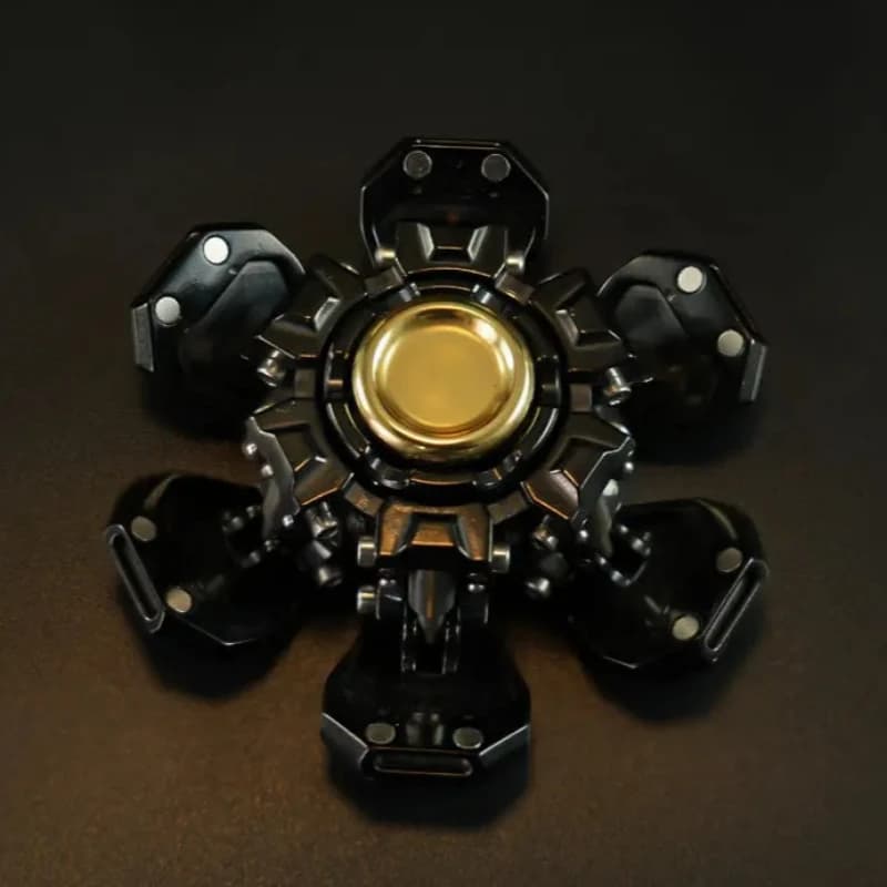 Fidget Spinner EDC in Metallo GoBiggeR, Giocattolo Antistress in Acciaio Inossidabile, Antiansia Sensoriale