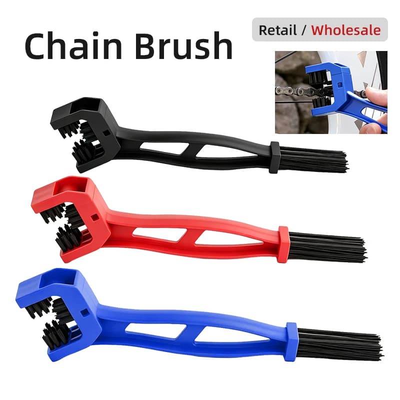 ESLNF 1-3Pcs Motorcycle Road Bike Chain Clean Brush Portable Bicycle Chain Cleaner Maintenance Tool
