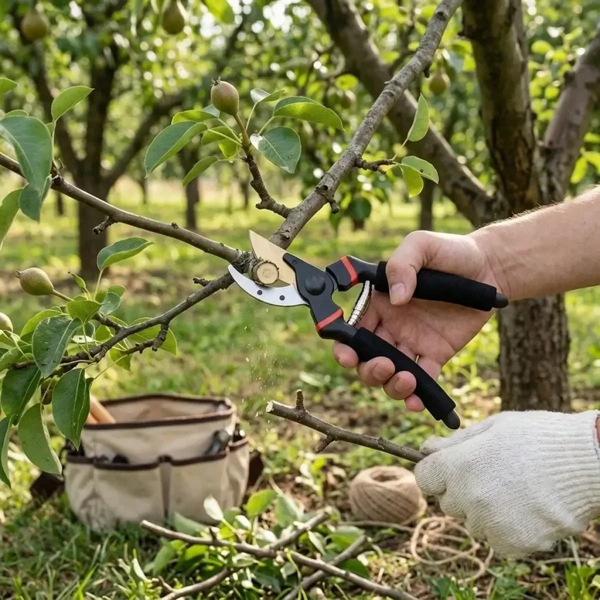 2026 Labor-Saving Garden Pruning Shears, Carbon Steel Blades With Coating, Non-Slip Grips For Cutting Dry And Hard Branches