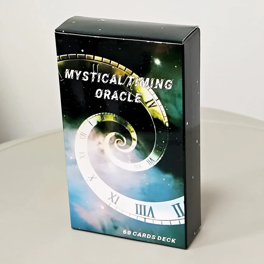Timing Oracle Deck 10.3*6cm Time Frame Cards Mystical Moon Situations Twin Flame Tarocchi Mazzo Cosmico 60 Pezzi Carte