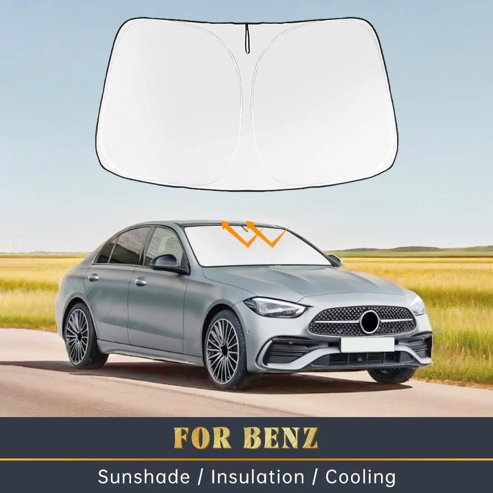 Parasole per parabrezza per Mercedes-Benz Classe E 2010-2016, protezione UV per finestrino anteriore, visiera parasole, accessorio per auto