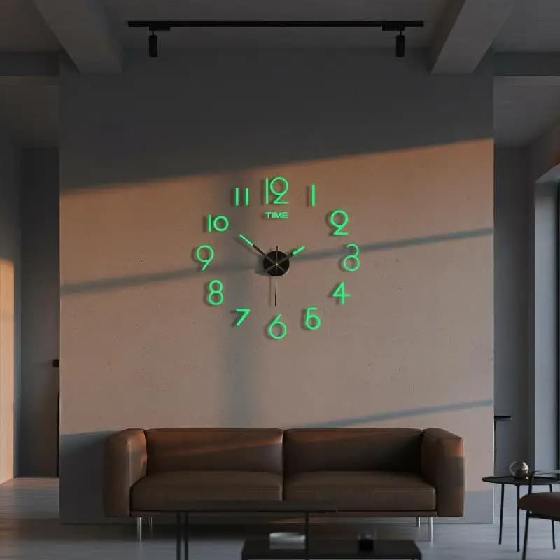 Acrylic Mirror 3D DIY Wall Clock 2026 Modern Large Size Quartz Silent Clock for Living Room Home Art Decor
