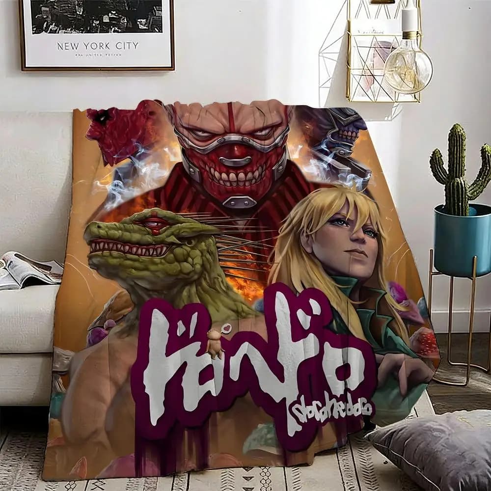 Dorohedoro Anime Figure Horror Monster Throw Lightweight 240g Flannel Blanket Soft Skin-friendly for Summer Cooling