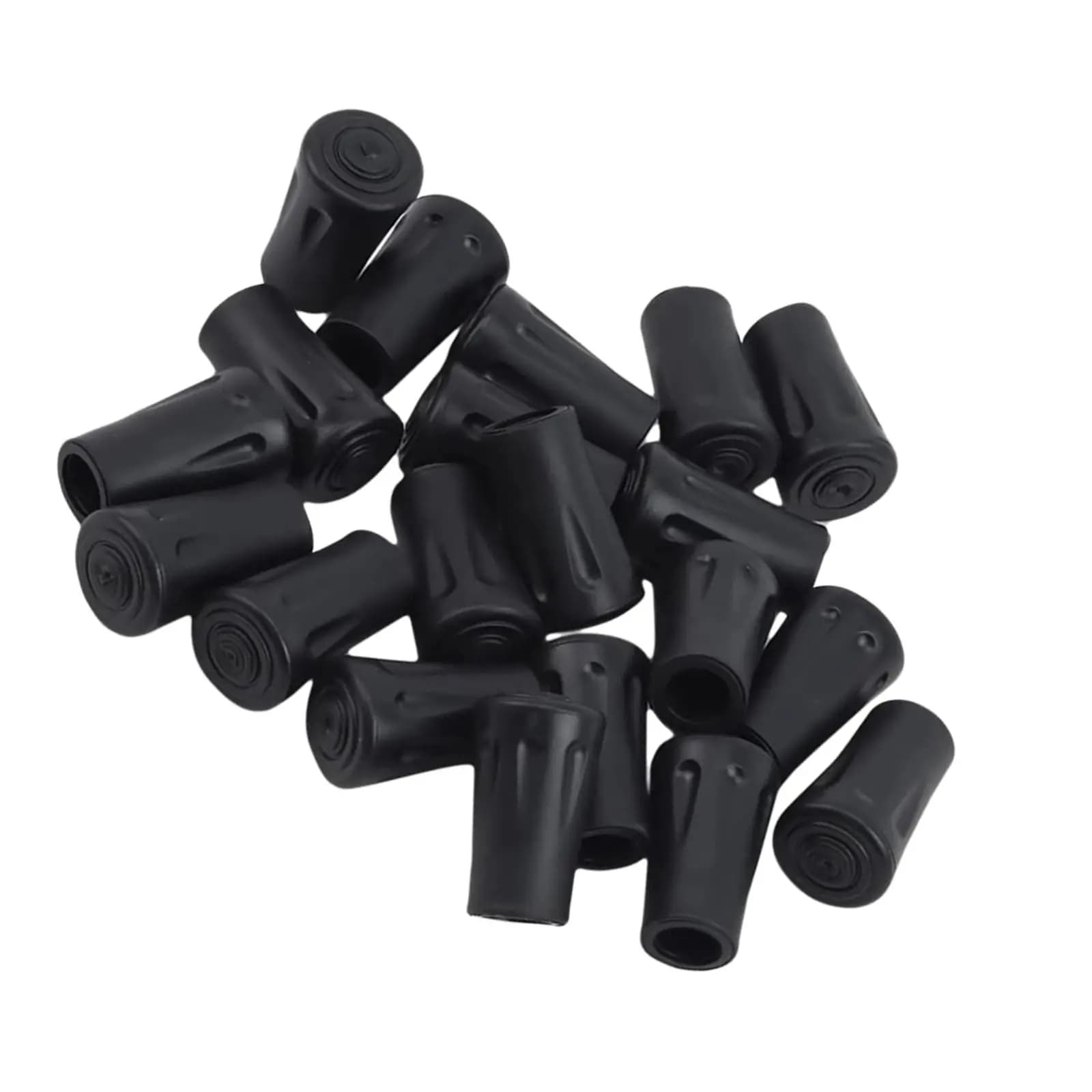18-piece Trekking pole rubber trekking tips for walking sticks with 12mm diameter