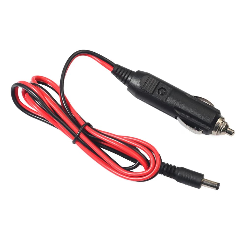 Cavo di ricarica per accendisigari da 1.2M 12V 5A DC caricabatteria per accendisigari per auto con fusibile spina adattatore di alimentazione universale per auto 5.5 x2.5mm