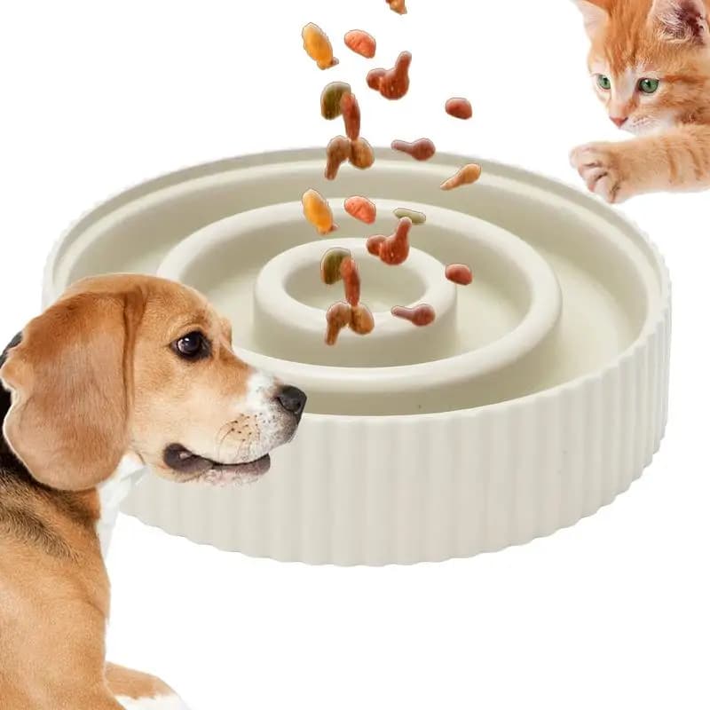 Ciotola per cani a mangiare lento Ciotola per puzzle antiscivolo Ciotola per cibo per animali domestici Ciotole per cibo lento per gatti e cani di tutte le dimensioni Mangiatoie lento