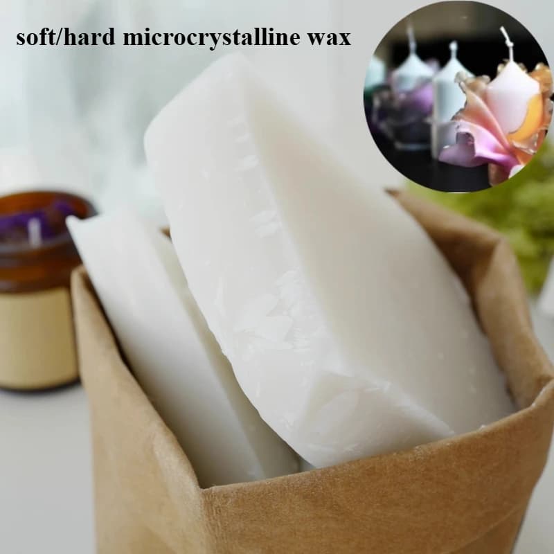 200 g/borsa Cera Microcristallina Morbida/Dura Blocco Solido Additivo Aromaterapia FAI DA TE Candela Decorativa Che Fanno Materie Prime Adesive