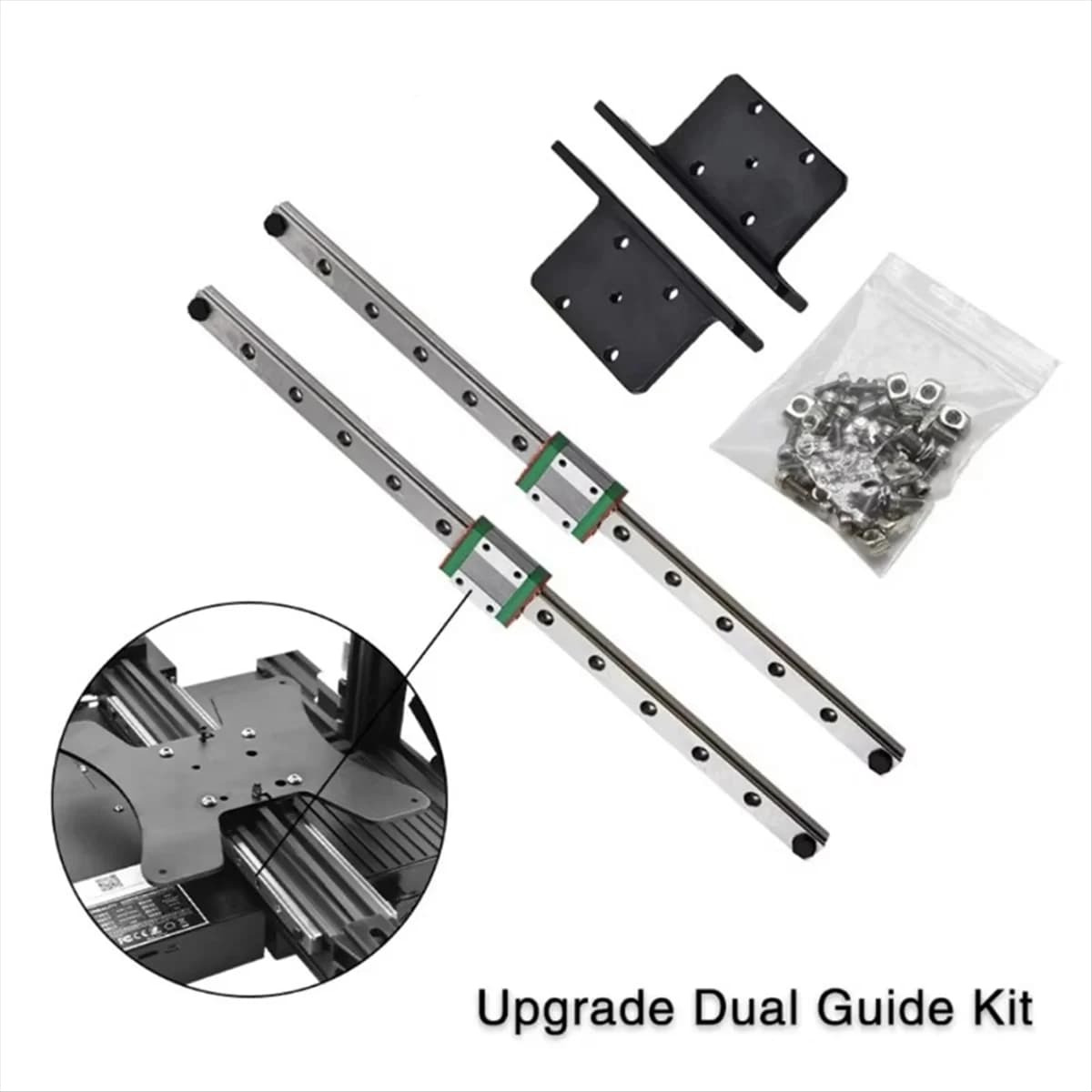 AAAE Y- Linear Rail Kit 3D Printer Part Dual MGN12H Rail for 3 V2 3D Printer