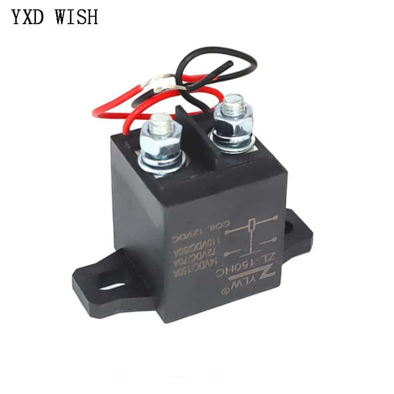 Relè per auto ad alta corrente 150A DC 12V 24V 36V 48V 60V 72V Nave a vapore Moto Relè di avviamento per auto modificato Relè di potenza automatica