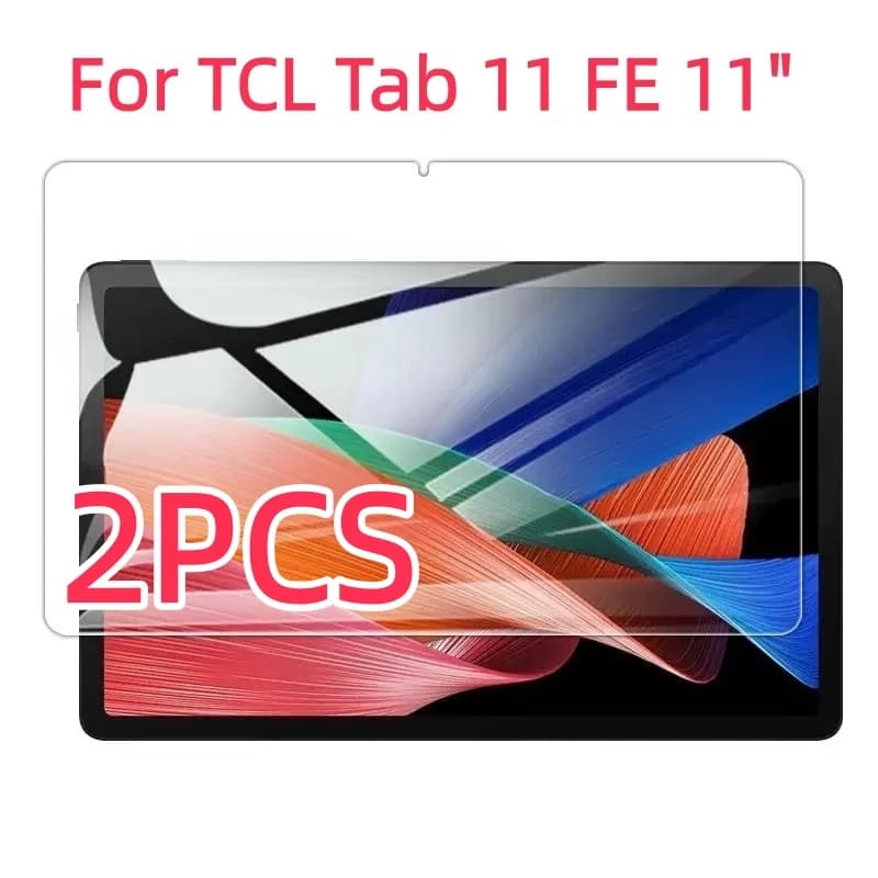 2 PCS 9H Tempered Glass Tablet Screen Protector For TCL Tab 11 FE 11.0 Inch Anti Scratch Bubble Free HD Clear Protective Film
