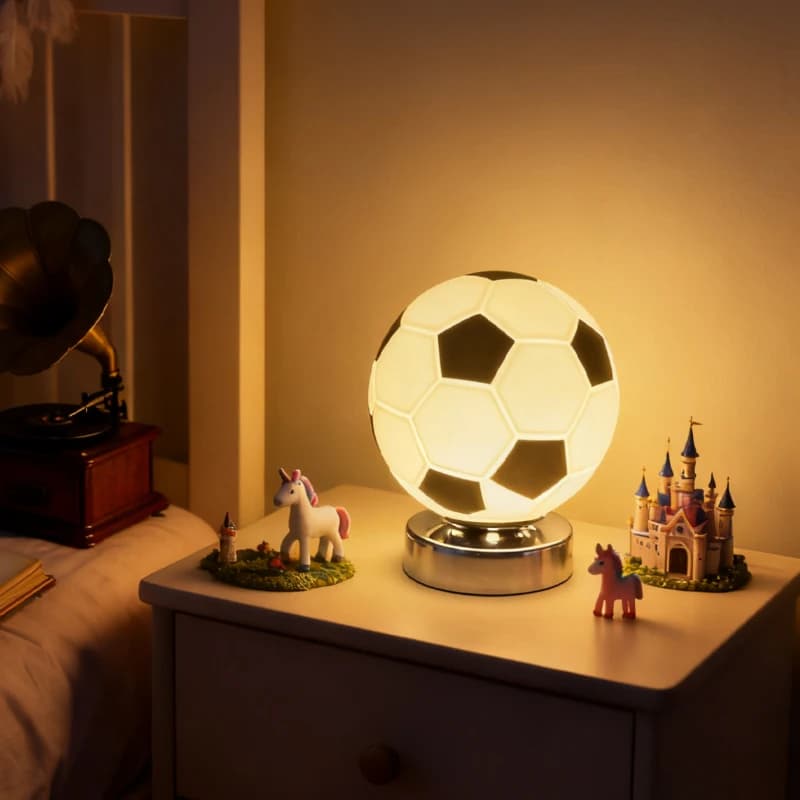 Football Theme Table Lamp Creative Modeling Desk Decorative Table Lamp Daily Lighting Atmosphere Lamp