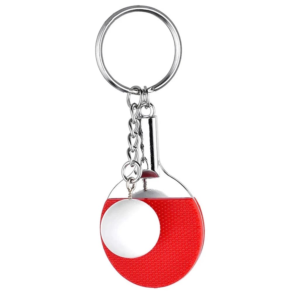 Accessori Ciondolo Palla da tennis Bowling Badminton Racchetta da ping pong Portachiavi sportivo Portachiavi da ping pong Portachiavi da ping pong