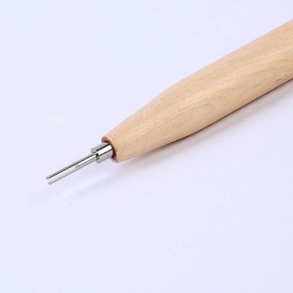 Set di 6 Penne per Quilling in Carta, Aghi Metallici Scanalati per Fai-da-Te, Scrapbooking, Creazione di Cartoline, Strumenti per Fiori di Carta