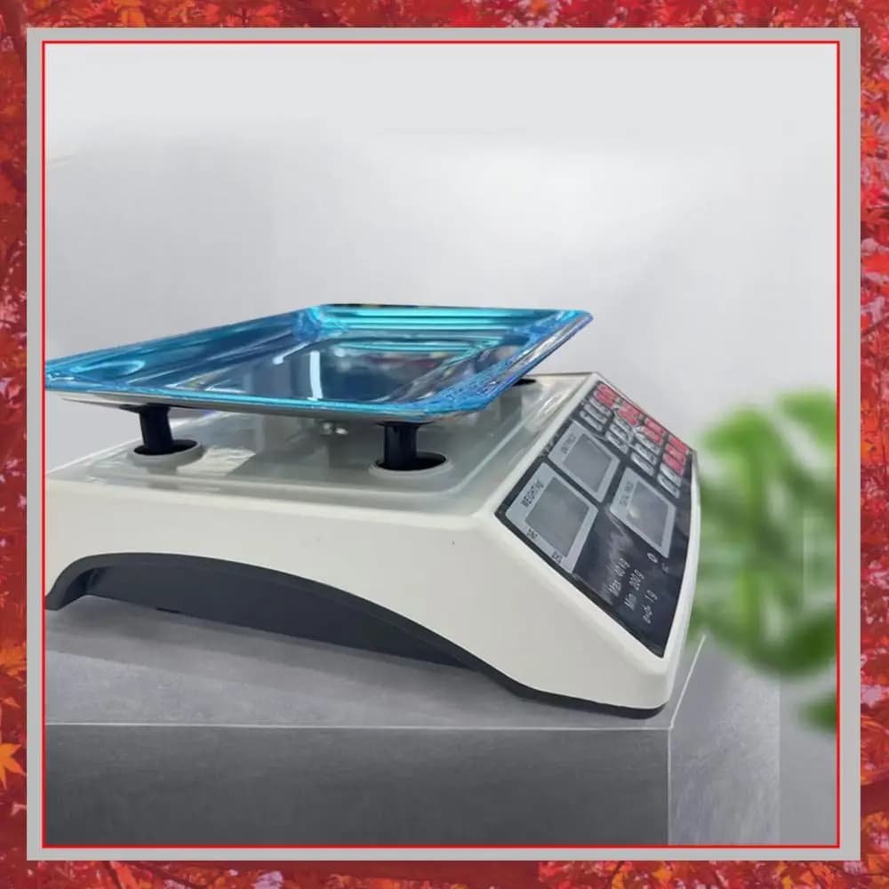 40kg/1g Price Computing Scale with Stainless Steel Plate Commercial Price Scale Waterproof Counting Weight Scale for Vegetables