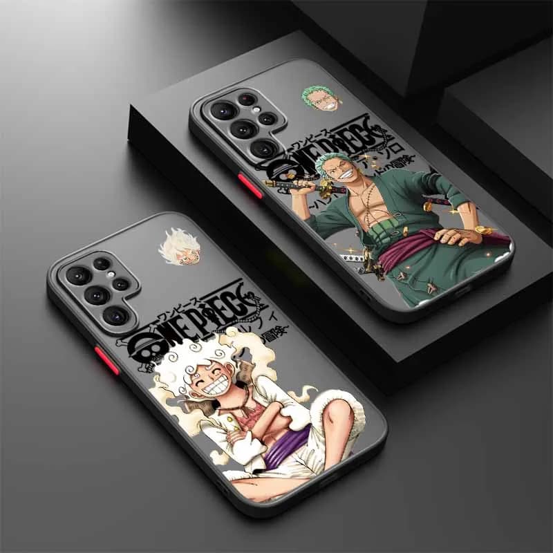 Cover Hot O-One Pieces Luffy per Samsung S25 S24 S23 S22 S21 S20 S10 FE Ultra Plus Lite, custodia per telefono traslucida satinata