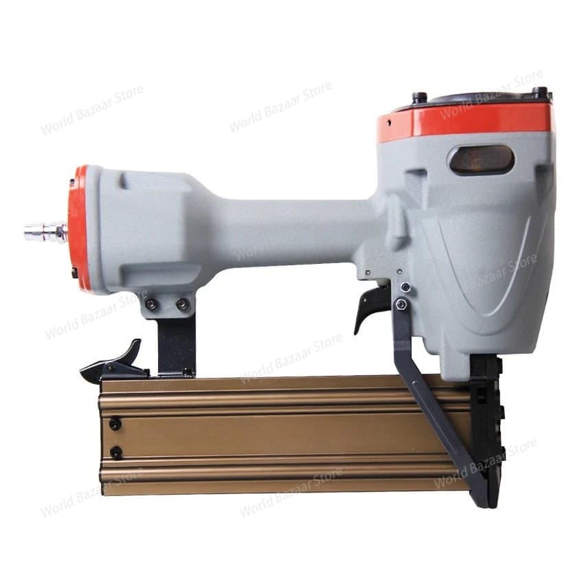 18-64mm ST64 Pistola sparachiodi pneumatica Cucitrice ad aria domestica Pistola pneumatica in acciaio Pistola sparachiodi per calcestruzzo PVC Cablaggio Condotto Chiodatrice Lunghezza chiodo
