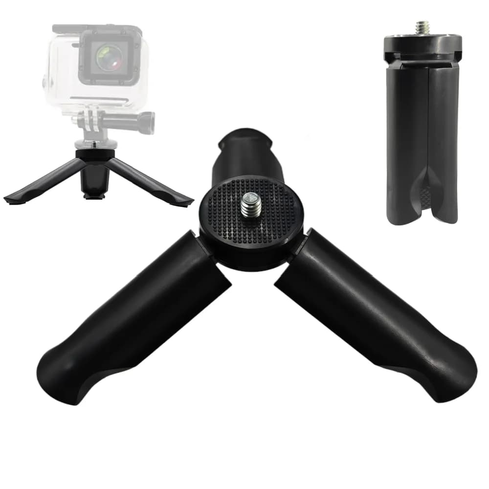 Mini Tripod Stand With 1/4'' Screw For DJI Pocket 3/4 Gopro Camera Video Vlog Grip Fill Light Phone Gimbal Portable Desk Tripod