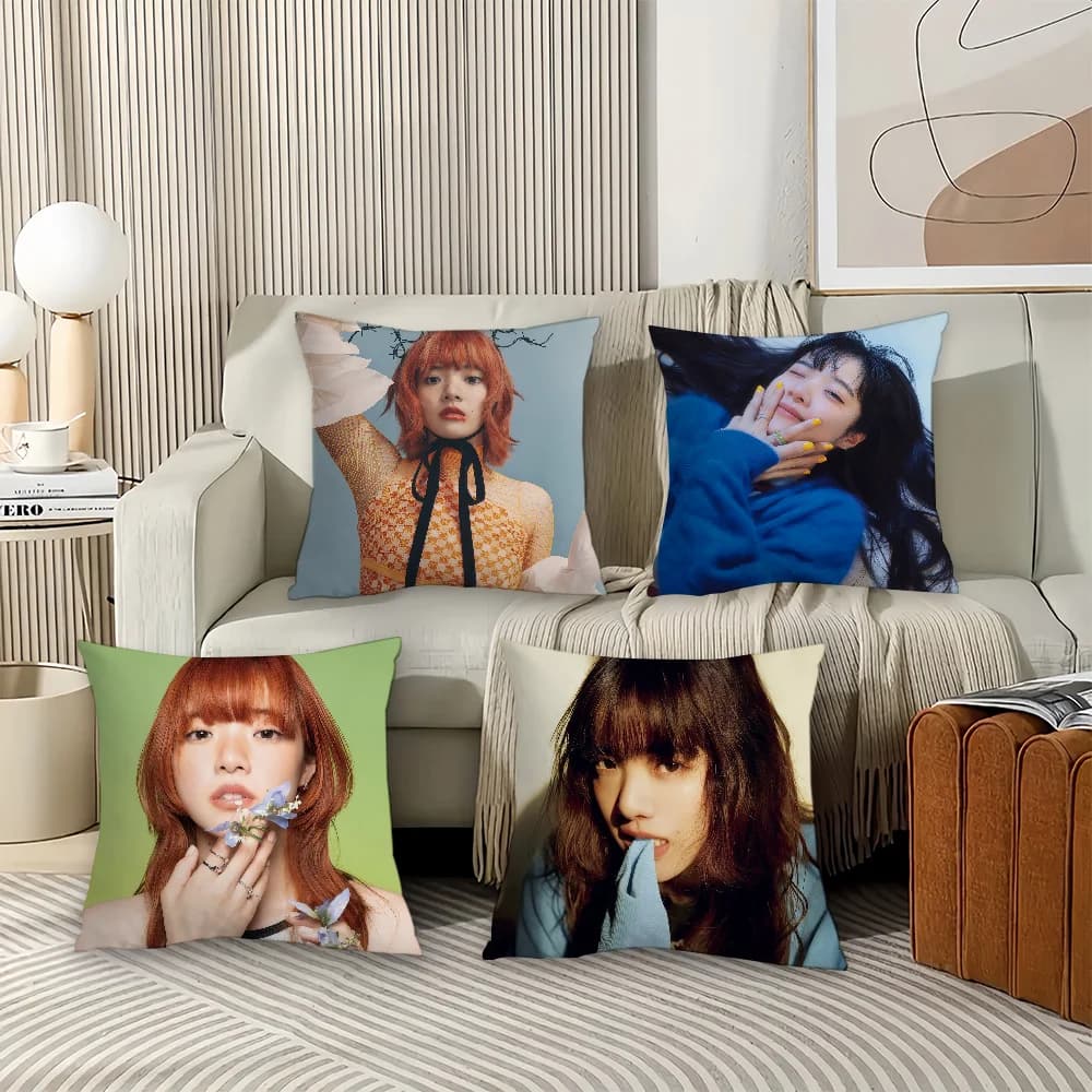 Federa per cuscino del cantante giapponese Aimyon, adatta per divano, auto, camera da letto, federa decorativa per cuscino