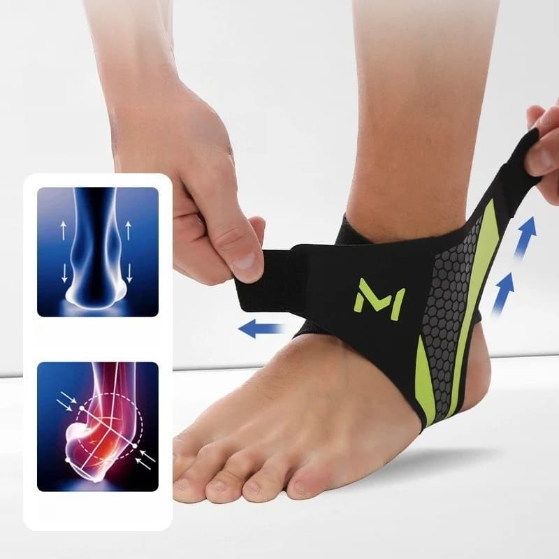 Supporto Elastico per Caviglia per Uomini e Donne, Fascia di Compressione per Caviglia, Sollievo per Fascite Plantare e Cura del Tendine d'Achille