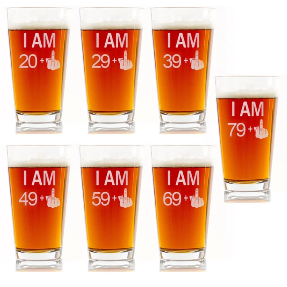 Bicchiere da vino per il 21°, 30°, 40°, 50°, 60°, 70°, 80° compleanno, regalo originale per decorazioni e bomboniere per feste di compleanno, regalo per amici e famiglia