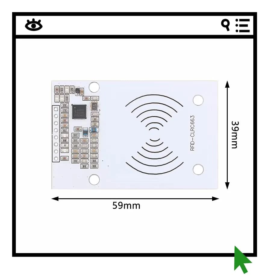 Modulo NFC Multi-protocollo ad Alte Prestazioni CLRC663, Modulo RFID a Induzione per Lettura e Scrittura di Carte IC
