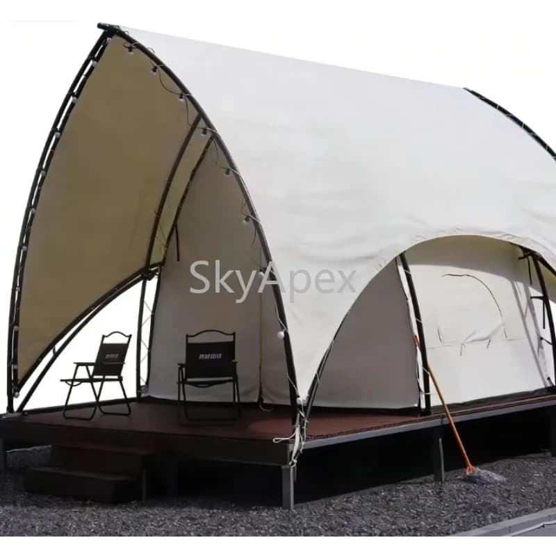 Luxury Glamping Resort Tent Hotel Waterproof Windproof UV Resistant Spacious One-Bedroom For Outdoor Camp Site Hotel Project