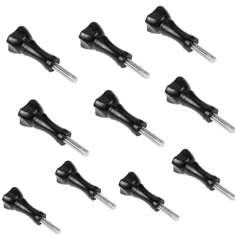 10Pcs Thumb Knob Bolt M5 Handle Screw for GoPro Insta360 Osmo Action 6 Camera Helmet Base Mount Chest Strap Buckle Fixing Screw