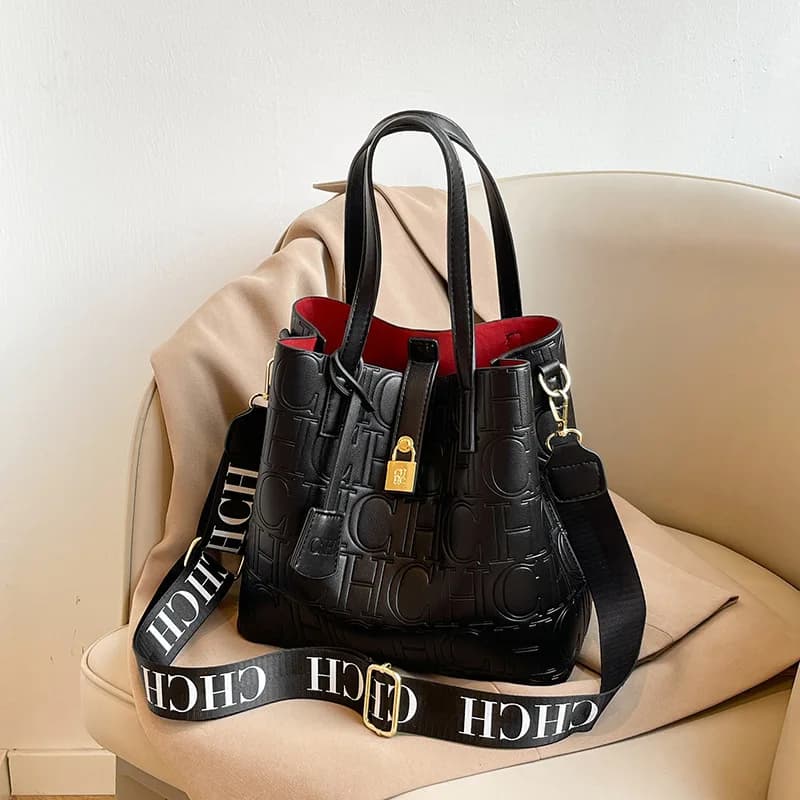 Fashionable 2026 Buckle Bag, Women's Big Shoulder Bag, High Quality PU Leather Shoulder Bag For Daily Use