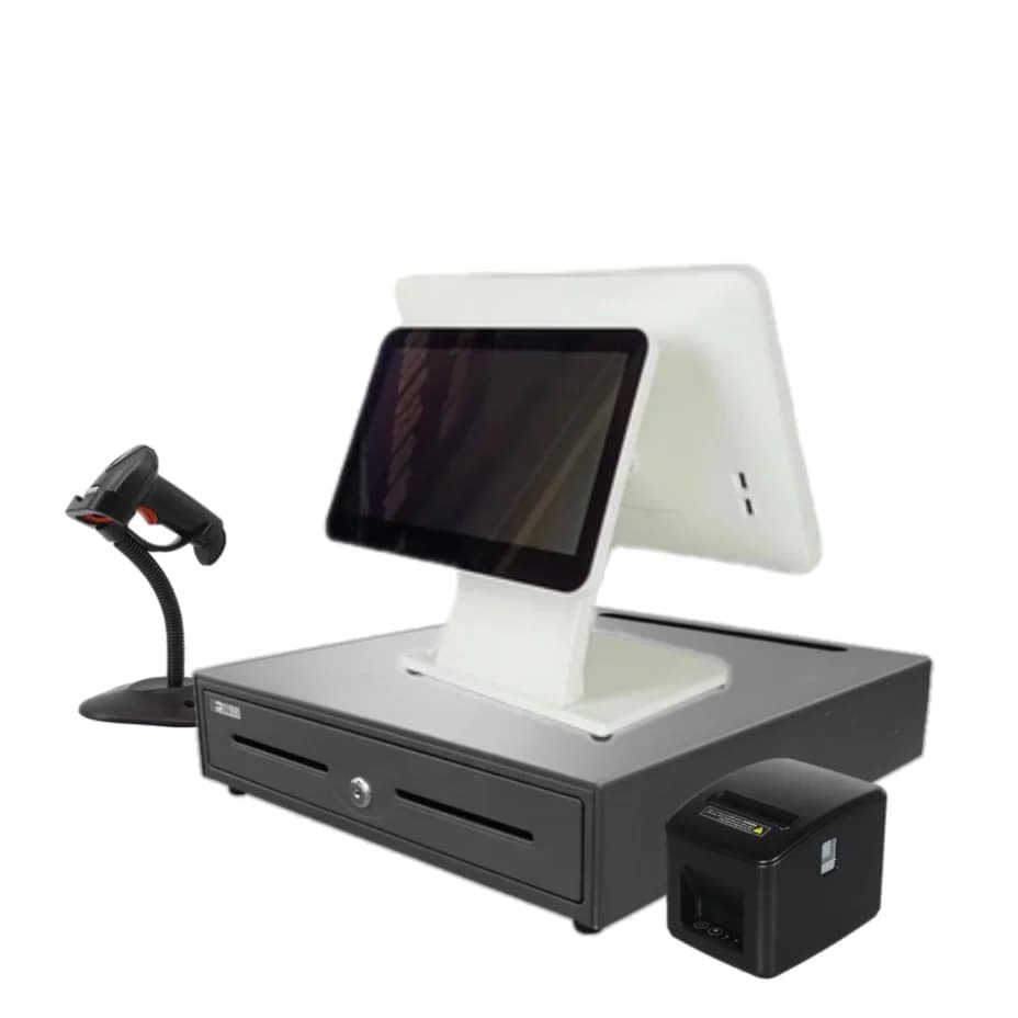 HDD-380A Sistema POS con Schermo Touch Capacitivo da 15,6 Pollici in WIN con Stampante Termica Esterna da 80mm