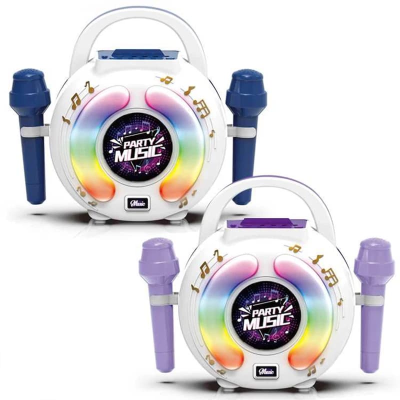 Bambini Cartoon Fun Bluetooth Karaoke Machine Microfono per bambini Alimentato a batteria Karaoke Giocattoli Giocattolo di canto per il regalo di compleanno.