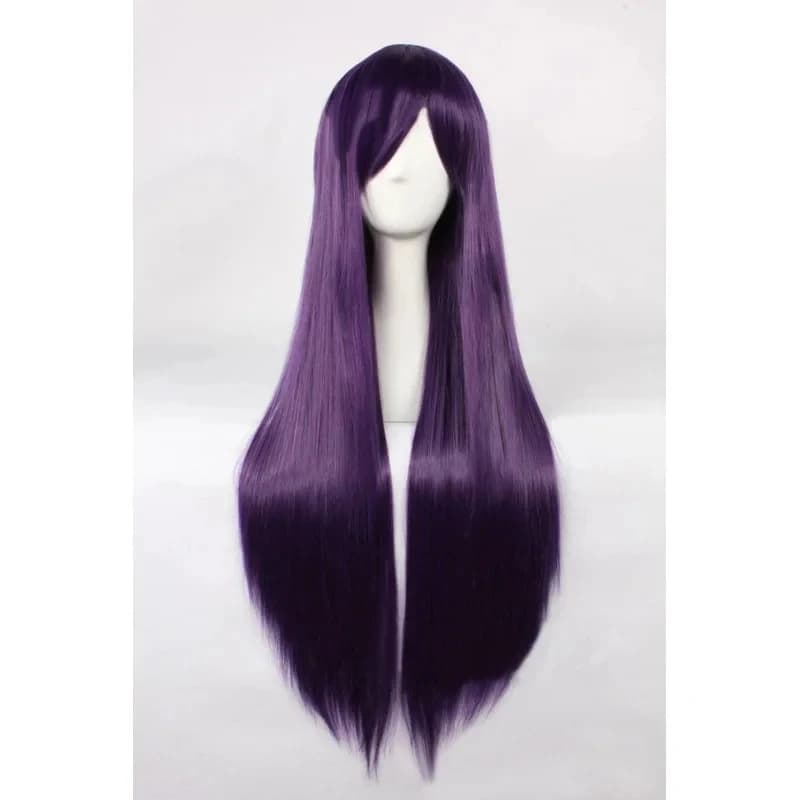 2026 High quality DDLC wig game Doki Doki literary club! Yuri 80 cm purple long heat resistant hair wigs cosplay W8KKU