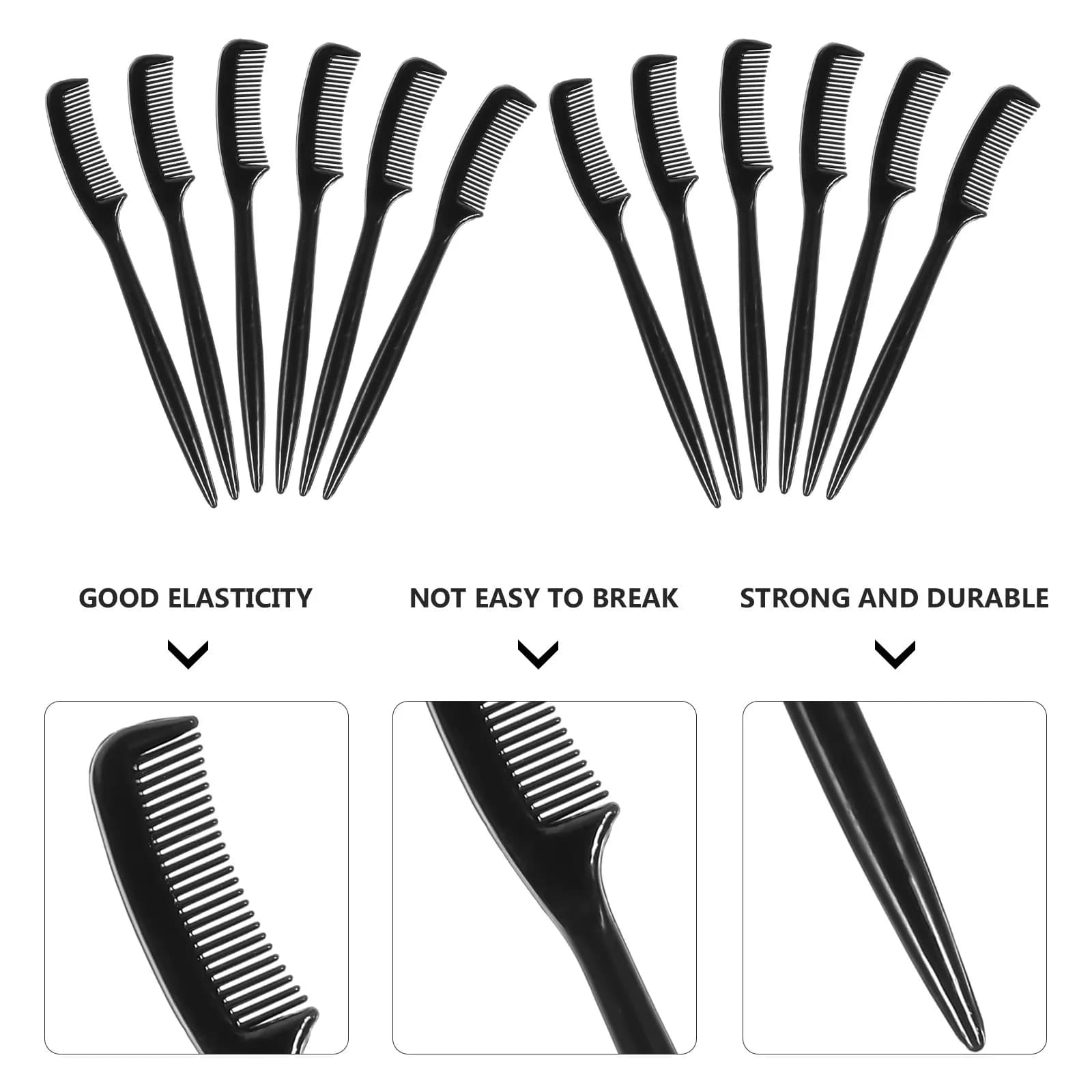 30 Pezzi Pettine per Ciglia in Plastica, Spazzola per Sopracciglia, Strumento per la Cura delle Ciglia, Applicatore di Mascara, Pennello Portatile per il Trucco