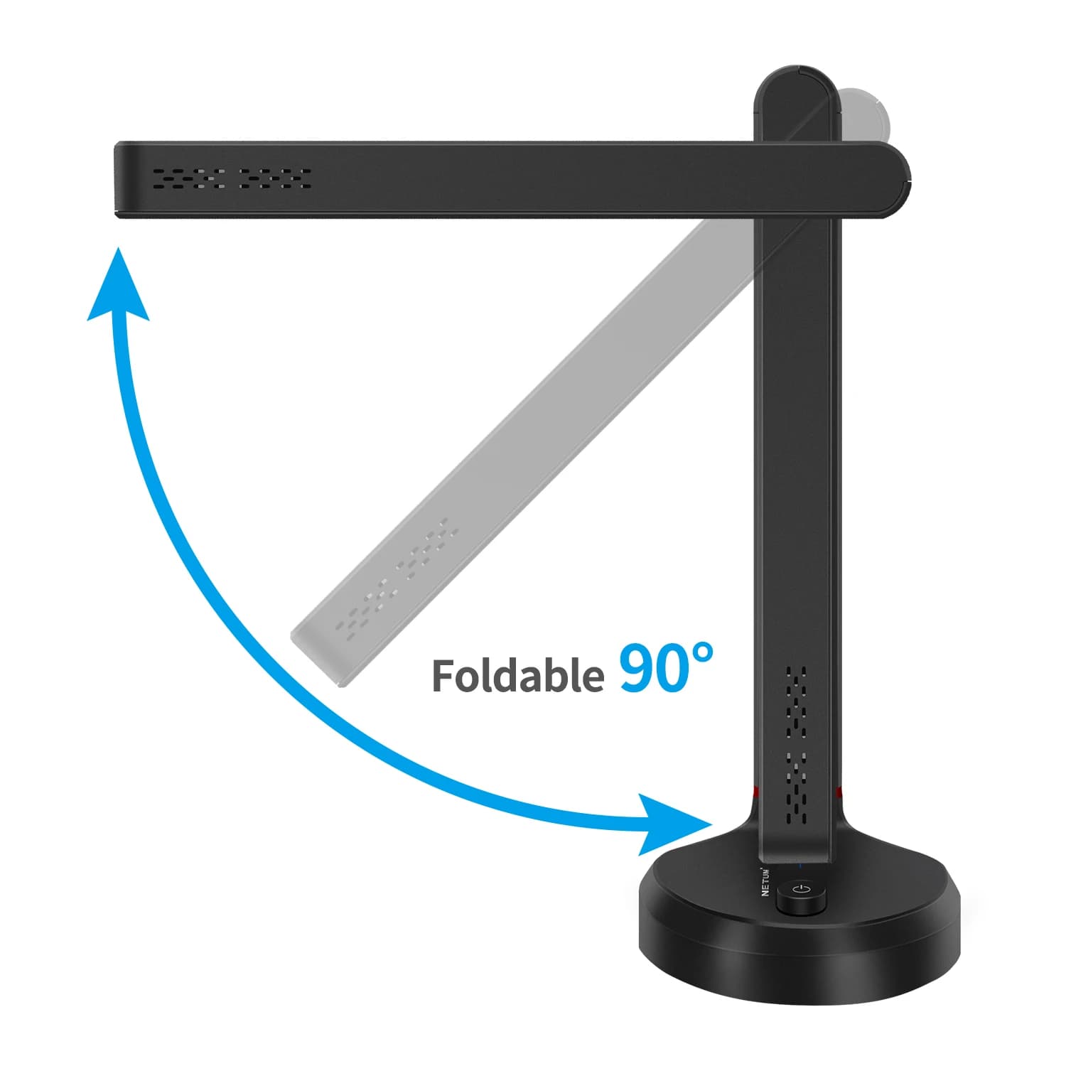 Scanner per Libri con Autofocus, Scanner per Documenti Formato Max A4 A3 con OCR Intelligente e Lampada da Tavolo a LED per Casa e Ufficio