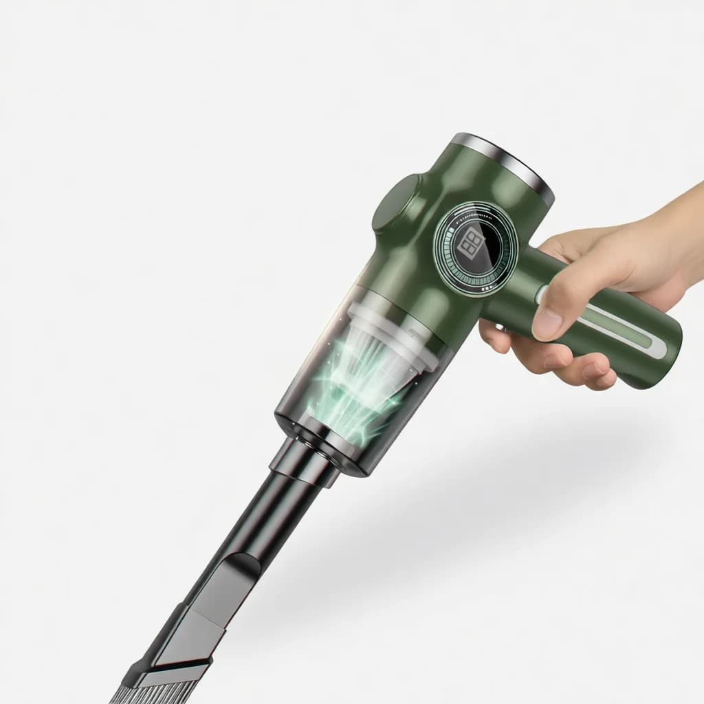 Wireless Mini Handheld Vacuum Cleaner Portable Car Dust Buster Powerful Suction LCD Status Display For Home Auto Office