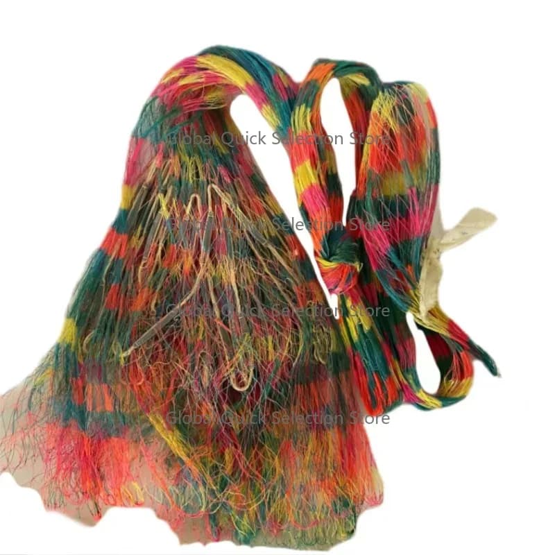 Chinese Factory Hand-made rainbow Hand Throw Cast Net Multifilament Drawstring Fishing Net for Fish and Shrimp