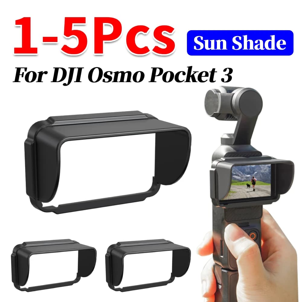 1-5 Pezzi Parasole per DJI Osmo Pocket 3, Copertura Parasole a Sgancio Rapido, Schermo di Protezione dalla Luce, Accessori per Fotocamera Sportiva
