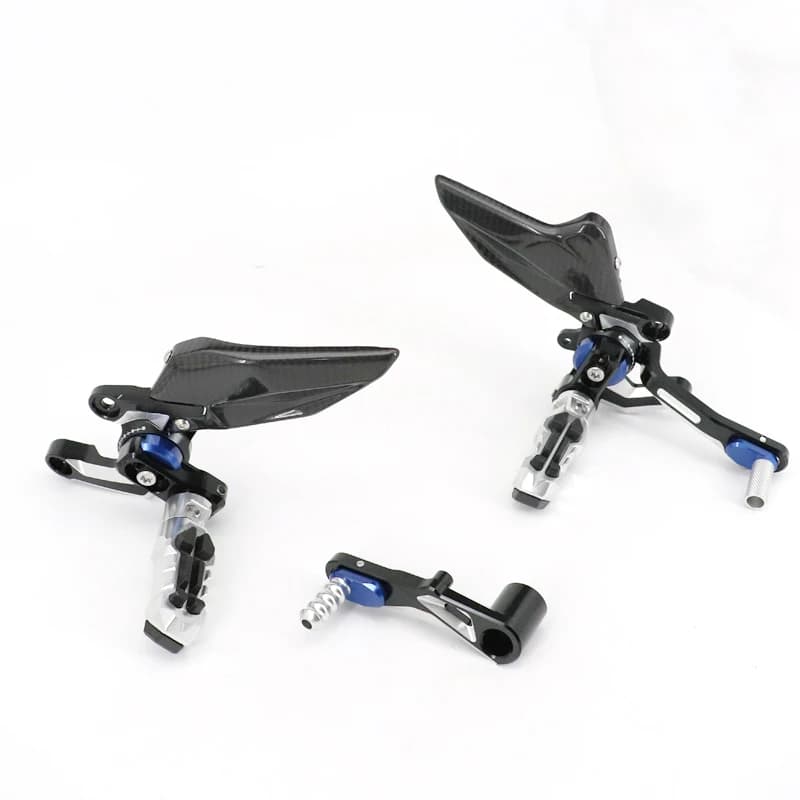 Per S1000XR S 1000XR 2020-2025 M1000XR 2023-2025 Moto di alluminio di CNC In Fibra di Carbonio Racing Rearset Pedana Poggiapiedi Rearset