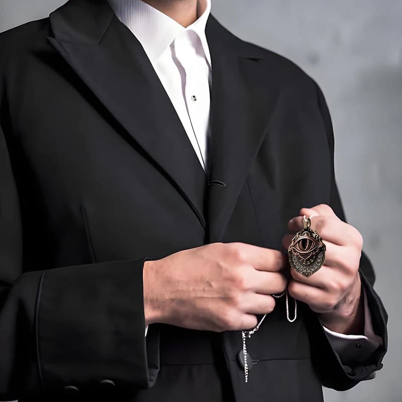 Nuovo Ciondolo Visione dei Tarocchi - Collana Occhio Onniveggente, Ciondolo Simbolo Carta dei Tarocchi, Gioielli per Divinazione Mistica, Guida Spirituale