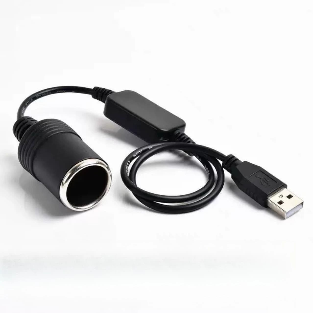 5V to 12V USB Boost Cable, Car Cigarette Lighter Power Cord for GPS, Radar Detector & Dash Cam Charging