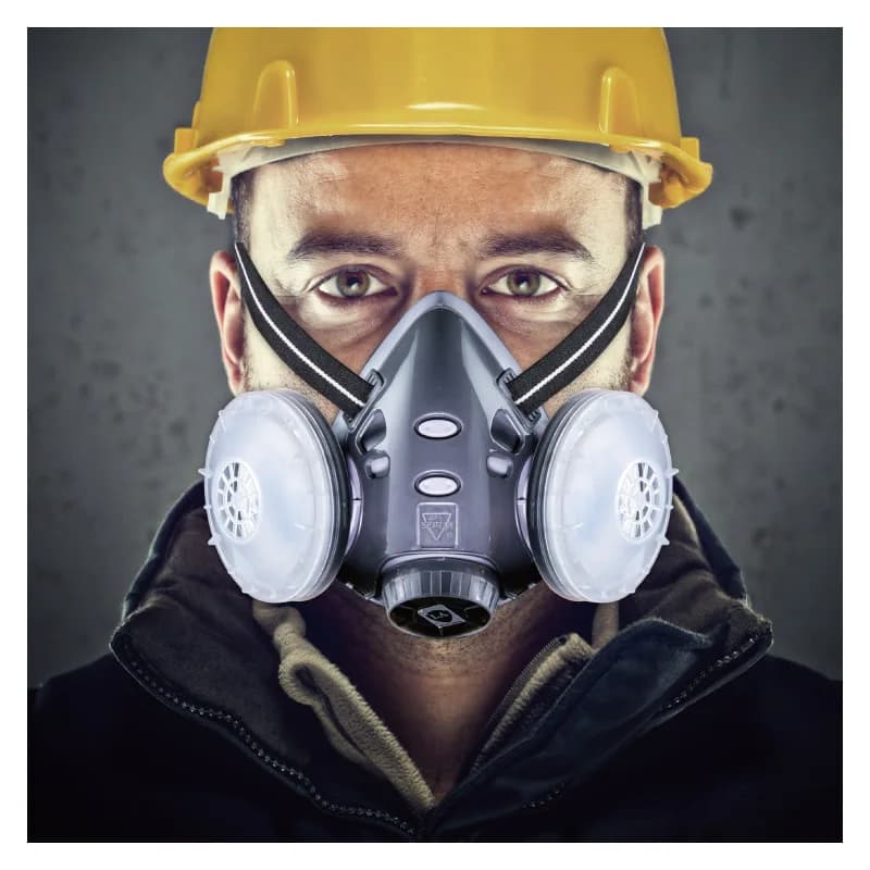 New dust mask Anti-dust respirator Double cotton filter Reusable Half mask for carpenter Manufacturer Polishing Safety glasses
