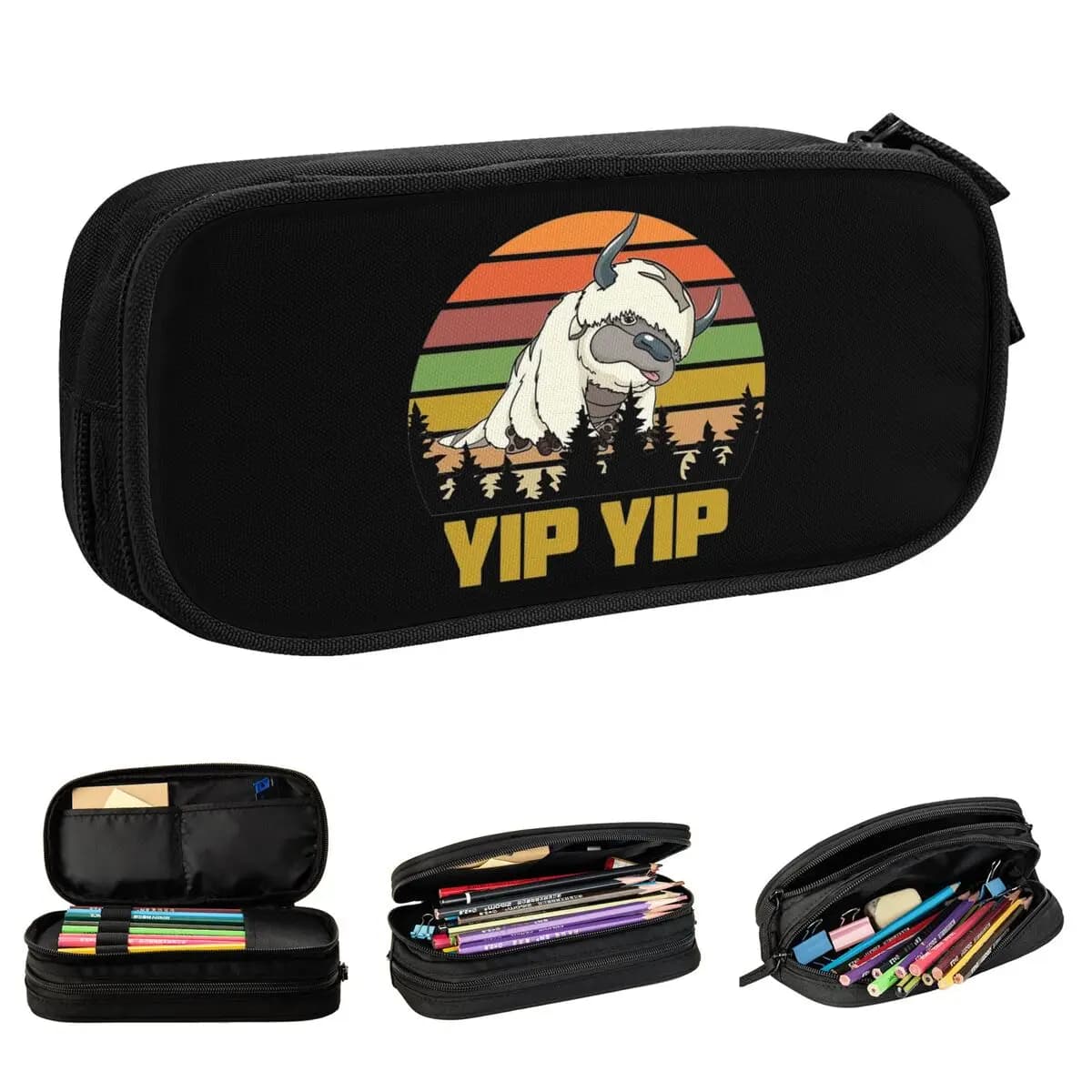 Nuovo Yip Yip Appa The Last Airbender Astuccio per matite Anime Astuccio Portapenne per borse per studenti Studenti Regali scolastici Cancelleria